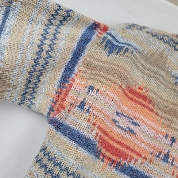 Chaps Tribal Aztec Southwestern Knit Sweater - Picture 5 of 8